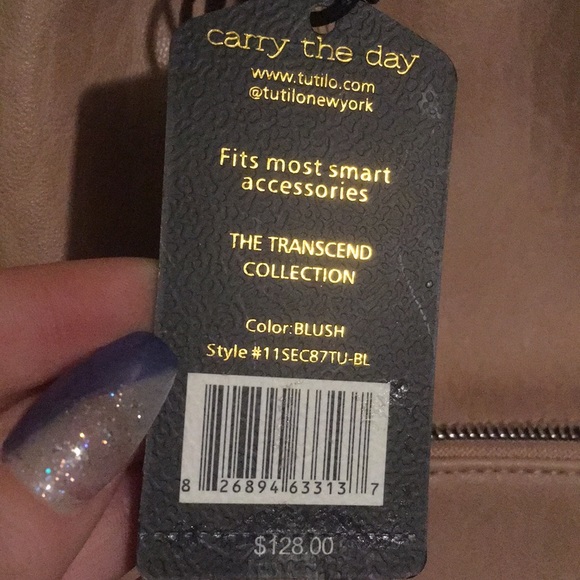 Blush colored tote bag. - Picture 6 of 7